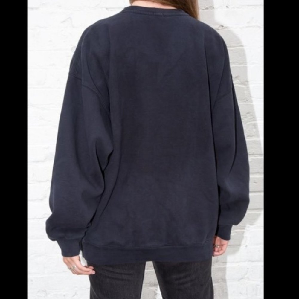 New brandy melville erica navy blue sweatshirt